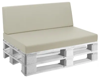 Immagine prodotto di Cuscini per Pallet 120x80 cm Seduta e Schienale in Pelle finta Mariotti Reforma Beige