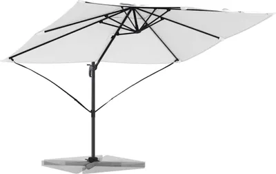 Produktbild von vidaXL Sonnenschirm Sand 351 x 250 x 260 cm Polyester und Aluminium
