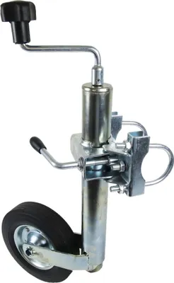 Produktbild von Set Stützrad Stützradschelle Klemmhalter f. runde Zugdeichseln 70mm PKW Anhänger