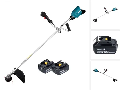 Zdjęcie produktu dla Makita DUR 369 AG2 Akumulatorowa wykaszarka szczotkowa 36 V ( 2x 18 V ) 43 cm bezszczotkowa + 2x akumulator 6,0 Ah - bez ładowarki