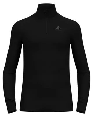 Obrázek produktu pro Active Warm Base Layer Half Zip, pánské - Odlo, barva:15000 black, velikost:3XL