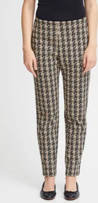 Immagine prodotto di Ichi IHKATE HOUNDSTOOTH PA Pantaloni da donna in tessuto 59% poliestere, 39% viscosa, 2% Spandex, vestibilità regolare