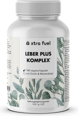 Produktbild von Leber Plus Komplex* - Leber Kur - Effektive Formel mit Mariendistel, Artischocke & Löwenzahn – 1x Dose (180 Leber Kapseln)
