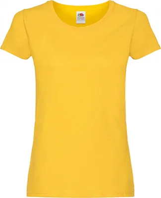 Produktbild von Fruit of the Loom 61-420-0 | Damen Original T Lady-Fit / Belcoro® Garn - Farbe: Sunflower - Größe: XXL