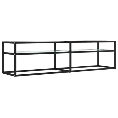 VidaXL Mobile Porta TV Nero – Vetro Temperato – 40x35x17 Cm – Contenitore Per Accessori
