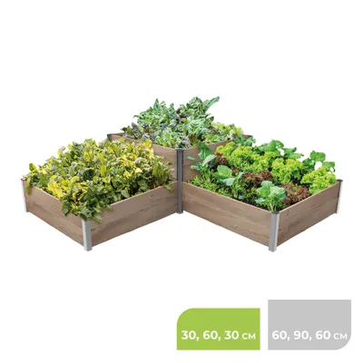 Produktbild von BioGreen 3m² Hochbeet ErnteMAXX in Treppenform erhältlich in 4 Formen und Größen