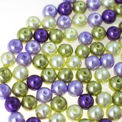 Bastelperlen 4mm lila,flieder,grün,hellgrün