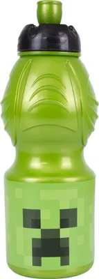 Produktbild von ASTRA Trinkflasche Wasserflasche Getränkflasche MINECFAFT grün leicht Kinder Jungen
