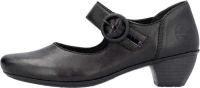 Obrázok produktu pre Lodičky Rieker, podpätok do 45 mm, čierna farba, veľkosť 42