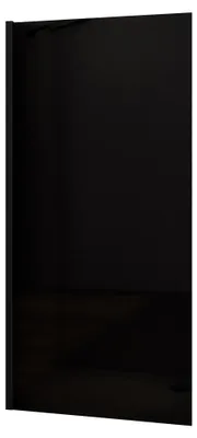 Produktbild von AICA Walk in Dusche 110x200cm 8mm NANO ESG schwarz für Duschwand ohne Tür Duschkabine Duschabtrennung