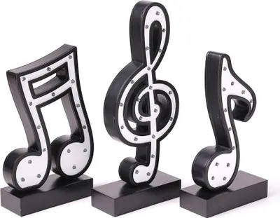 Produktbild von Moderne SEINHIJO Lampe in Form von Musiknoten Dekoration schwarz