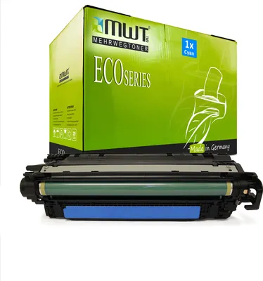 Produktbild von 1 Mehrwegtoner kompatible Lasertoner ersetzt HP CE261A 648A Cyan