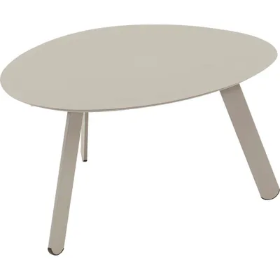 Produktbild von Lesli Living Indoor & Outdoor Beistelltisch "Tiki" oval grau