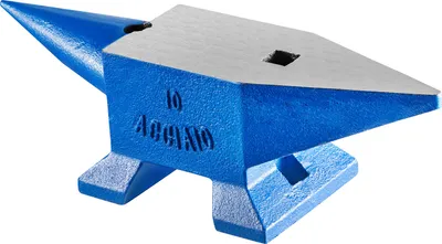 Immagine prodotto di SucceBuy Incudine di corno 22LBS 10KG, lunghezza 360mm, portatile robusta incudine in ghisa Blacksmith, stabile strumento di forgiatura da banco di lavoro, blu