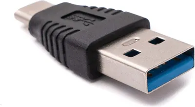 Produktbild von SYSTEM-S USB 3.1 Adapter Typ C Stecker zu 3.0 Typ A Stecker Kabel in Schwarz