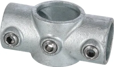 Produktbild von Rohrverbinder Kreuzverbinder 1 1/4" x 1 1/2" (Ø42,4 x  48,3 mm), 90° - Durchgang AVERDE