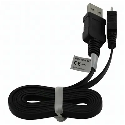 Produktbild von OTB Datenkabel Micro-USB - Flachbandkabel - 0,95m - schwarz