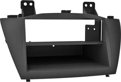 Image de Adaptateur de façade 2-DIN pour avec vide poche Hyundai IX35 2010 > noir