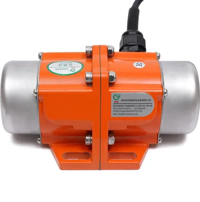 Obrázek produktu pro Vibrační motor - Asynchronní - 120 W - 220 V - 3000 otáček za minutu - Vibrační síla 55 kg - Zástrčka EU - Žluto-černý