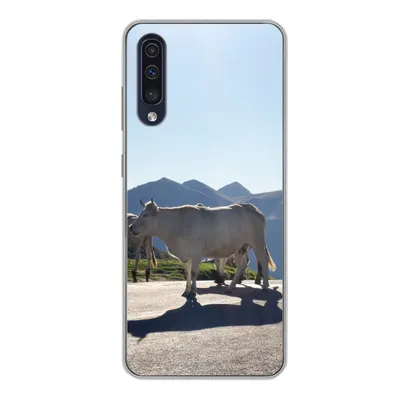 Produktbild von MuchoWow® Handyhülle Schutzhülle Hülle für Samsung Galaxy A50 Schottische Highlander - Licht - Berge - Natur Silikon Softcase Handy Hülle - Mobiltelefonhülle