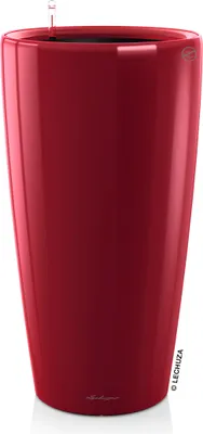 Produktbild von LECHUZA-Pflanzgefäß RONDO Premium 32 Scarlet Rot Hochglanz | Pflanzsäule mit Bewässerungssystem | Hochglanz-Oberfläche | Ø 32,5 x 56,5 cm | 15799