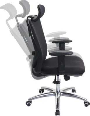 Obrázek produktu pro Kancelářská židle SIHOO, ergonomická, nastavitelná bederní opěrka, nosnost 150 kg  bez podnožky černá