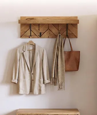 Produktbild von Wandgarderobe 81x30 'Ontario' Akazie massiv