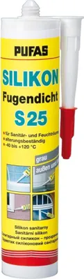 Produktbild von PUFAS Silikon Fugendicht S 25 - grau - 310ml