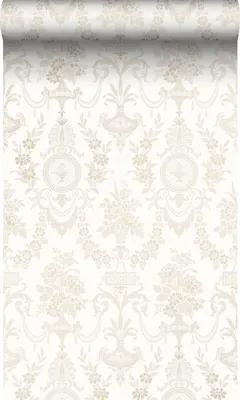 Produktbild von Origin Wallcoverings Tapete Ornamente Weiß 53 cm x 10.05 m
