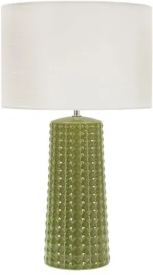 Immagine prodotto di Lampada da tavolo Gliss 30 x 52 x 30 cm Ferro Ceramica Tessuto Bianco Verde