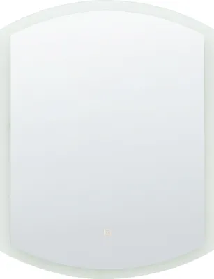 Obrázok produktu pre BELIANI Nástenné kúpeľňové zrkadlo strieborné 60 x 78 cm oválne moderné súčasné kozmetické LED zrkadlo