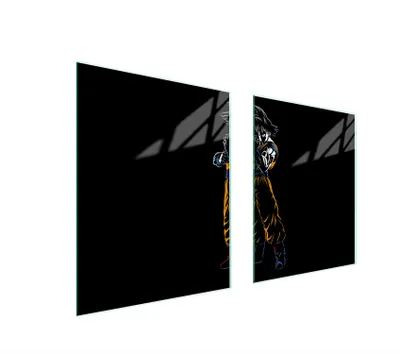 Obrázek produktu pro 85 x 52 cm skleněná ochranná deska pro sporák