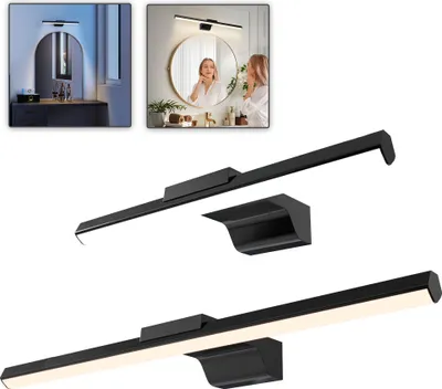 Obrázek produktu pro XMTECH LED zrcadlové nástěnné světlo pro koupelnu a chodbu, 10W studená bílá, moderní zrcadlová lampa, energeticky úsporná a odolná