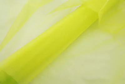 Produktbild von Organza 140 cm x 10 m neon grün - Organzastoff