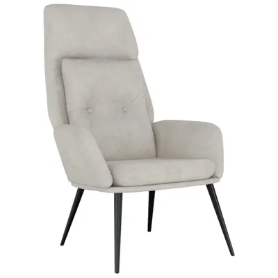 Immagine prodotto di vidaXL Poltrona relax grigio chiaro effetto scamosciato