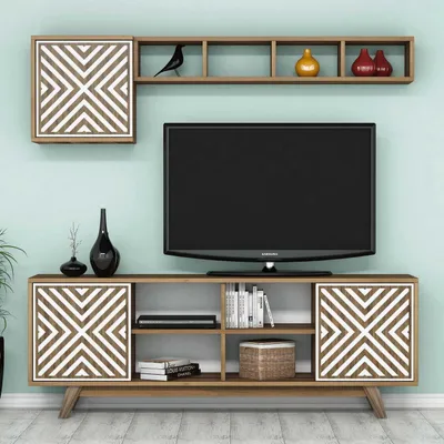 Obrázok produktu pre Skye Decor, Obývacia stena - Ivonne (orechová + biela)