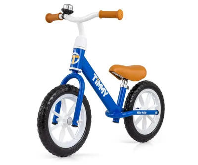 Immagine prodotto di Milly Mally Timmy, la balance bike per bambini dai 2 anni in su Ruote in schiuma da 12 pollici Sella regolabile in altezza Navy