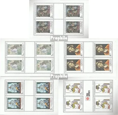 Produktbild von Briefmarken Tschechoslowakei 1991 Mi 3102-3106 Kleinbögen (kompl.Ausg.) postfrisch Kunst