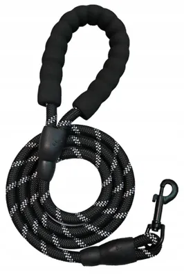 Produktbild von Hundeleine Trainingsleine Reflektierend Schwarz 120 cm