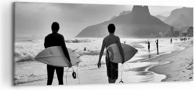Produktbild von Bild auf Leinwand - Leinwandbild - Meer Welle Surfen - 120x50cm - Wand Bild - Wanddeko - Wandbilder - Leinwanddruck - Bilder - Kunstdruck - Wanddekoration - Leinwand bilder - Wandkunst - AB120x50-3745