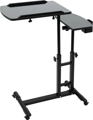 Immagine prodotto di Bracciolo Tattoo - Supporto per piattaforma di lavoro - Piano di appoggio 64×40 cm - Regolabile in altezza e inclinazione - Pieghevole - Nero