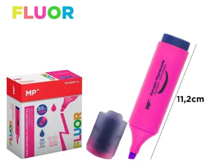 Produktbild von MP PE489RF-S fluoreszierender Textmarker FLUOR 2-5mm | Rosa | 12 Stk