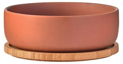 Produktbild von BIA Share Servierschale Terrakotta mit Bambustablett