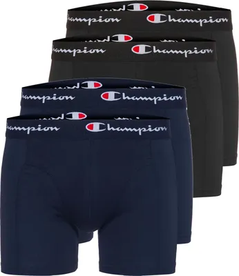 Produktbild von Champion Boxershorts Men Herren Unterhose Pant Boxer Unterwäsche 4er Pack , Farbe:Navy/Black/Black, Bekleidungsgröße:S