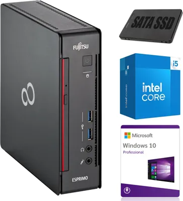 Produktbild von Komputer PC Fujitsu ESPRIMO Q958 Microslim Intel Core | Intel i5-9500T | 8 GB DDR4 | 256 GB SSD | Win10 | Grade A