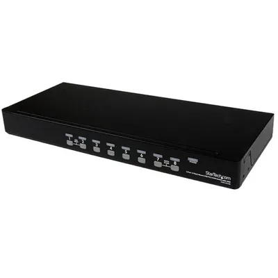 Produktbild von StarTech.com 8 Port USB / PS/2 KVM Switch mit OSD, Schwarz