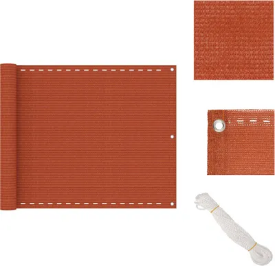 Produktbild von vidaXL Balkon-Sichtschutz Orange 75x300 cm HDPE -  Sonnenschirme & Sonnenschutze