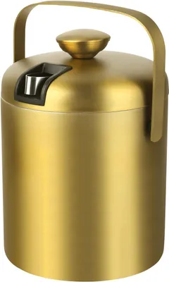 Produktbild von Eiswürfelbehälter und Champagnerkühler - doppelwandig, 1,3 Liter - gold