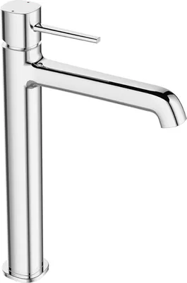 A single chrome-plated faucet is shown against a white background.