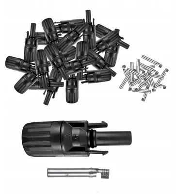 Produktbild von MC4 Solar-Steckverbinder für Kabel 4–6 mm² Stecker (männlich) 100 Stück
